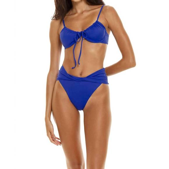 NEW AGUA BENDITA lily bikini bottom in embellished - Picture 1 of 6